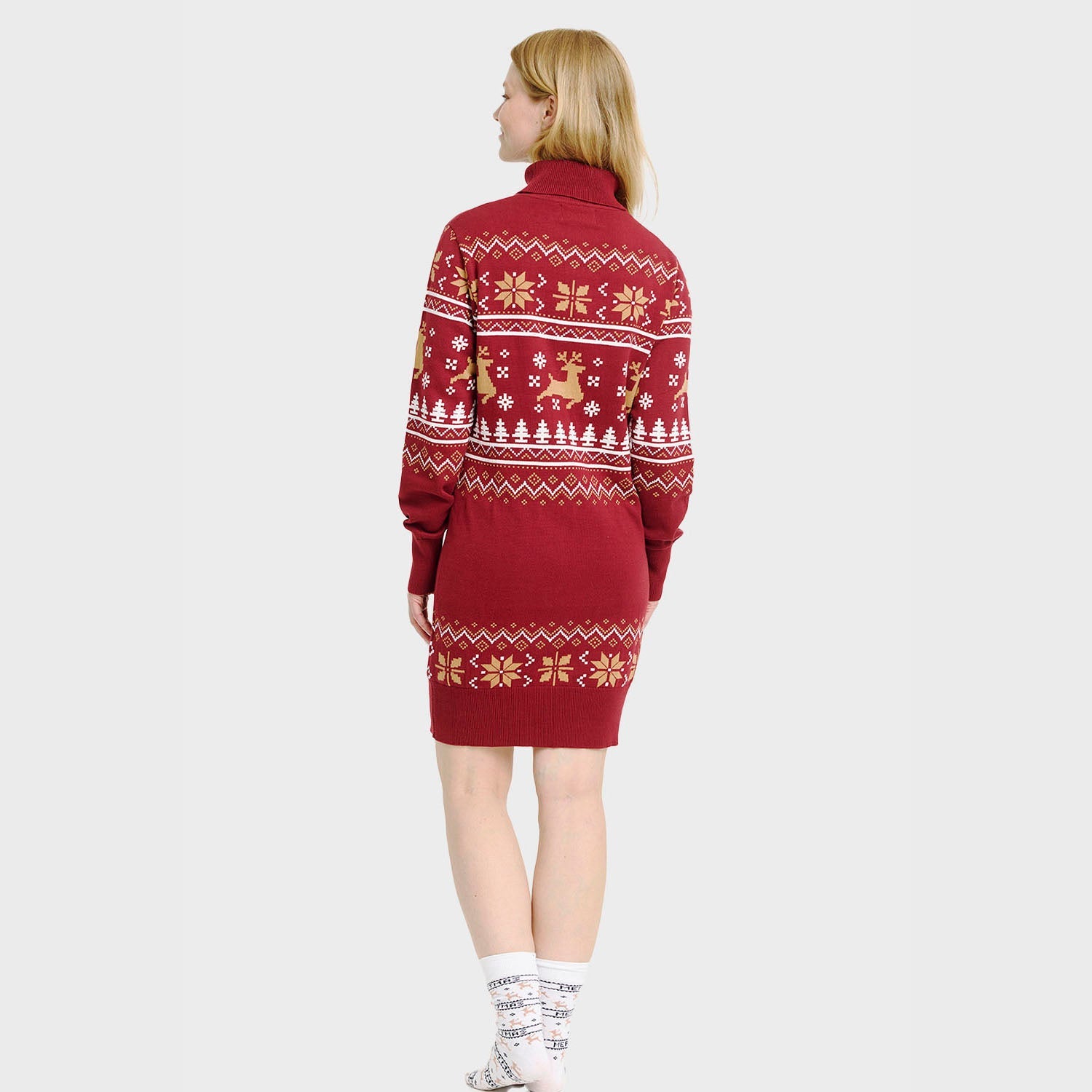Turtleneck Christmas Dress β Women